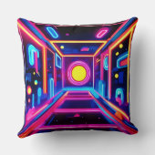 ネオン回廊：デジタルオデッセイ クッション (裏面)