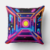 ネオン回廊：デジタルオデッセイ クッション (正面)