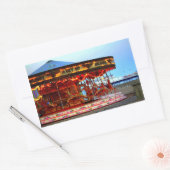 ネオン回転木馬シール 長方形シール (封筒)