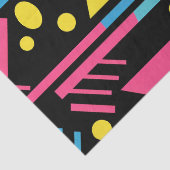 ネオン図形モダンブラストカラフル図形パターン 薄葉紙 (詳細)