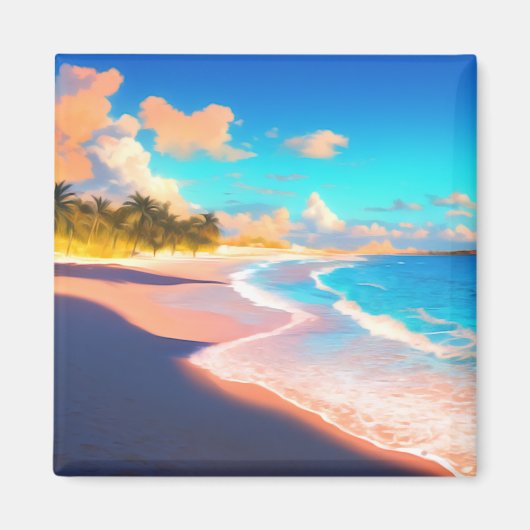 ネオン夕べアットザビーチ マグネット (正面)