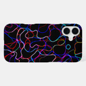 ネオン多色ライン iPhoneケース (裏面横)