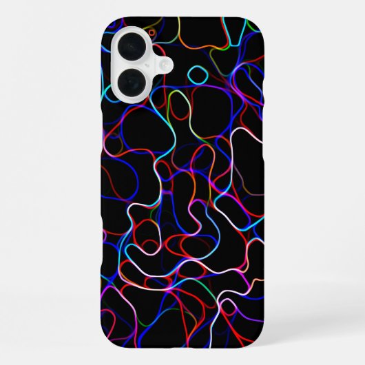 ネオン多色ライン iPhoneケース (裏面)