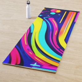 ネオン夢:デジタルサイケデリックオデッセイ ヨガマット