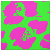 ネオン大きな猫プリント ファブリック (見本)