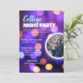 ネオン大学夜のパーティー招待状, 招待状 (スタンド正面)