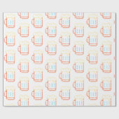 ネオン姿包装紙 ラッピングペーパー (フラット)