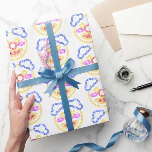 ネオン姿包装紙 ラッピングペーパー (ギフト)