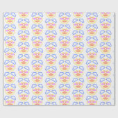 ネオン姿包装紙 ラッピングペーパー (フラット)