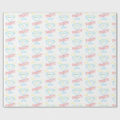 ネオン姿包装紙 ラッピングペーパー (フラット)