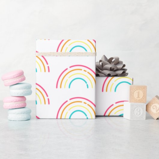 ネオン姿包装紙 ラッピングペーパー (ベビーシャワー)