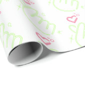 ネオン姿包装紙 ラッピングペーパー (ロールコーナー)