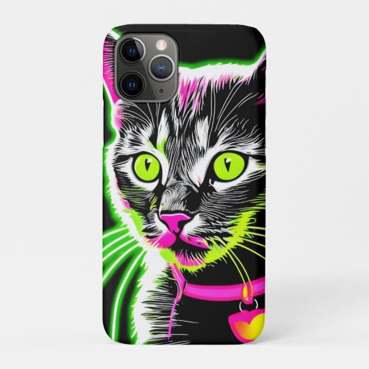 ネオン子猫フェネアート Case-Mate iPhoneケース (裏)