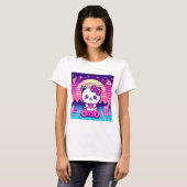 ネオン子猫 Tシャツ (正面フル)