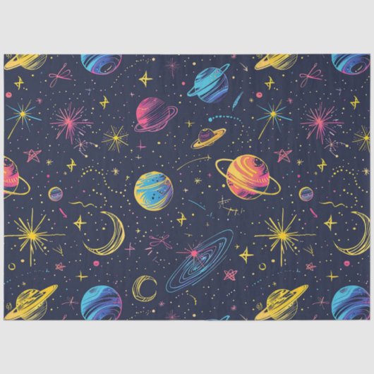 ネオン宇宙シリーズ デザイン2 薄葉紙 (正面)