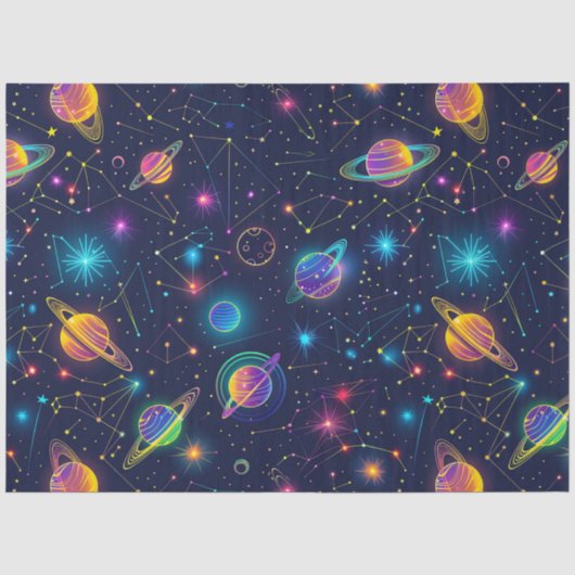 ネオン宇宙シリーズ デザイン5 薄葉紙 (正面)