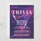 ネオン宇宙トリビアナイト 招待状 (正面)