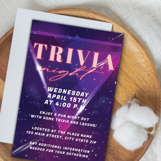ネオン宇宙トリビアナイト 招待状