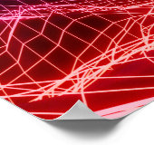 ネオン宇宙風景：ピラミッド ポスター (角)