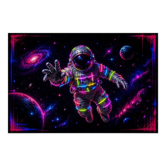 ネオン宇宙飛行士 ポスター (正面)