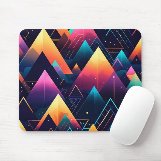ネオン山脈 マウスパッド (マウス)