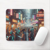 ネオン市疑問に思場 マウスパッド (マウス)