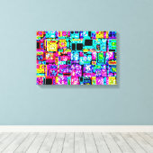 ネオン市 キャンバスプリント (インサイチュ (ウッドフロア))