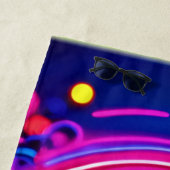 ネオン平和シンボルアート ビーチタオル (インサイチュ)