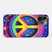 ネオン平和シンボルアート Case-Mate iPhoneケース (裏面(横))