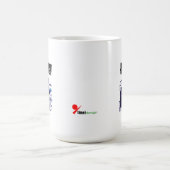 ネオン幽霊のよく出るハウス – レトログロー コーヒーマグカップ (中央)