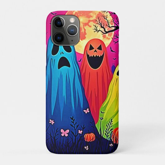 ネオン幽霊ハローウィンパーティデザイン Case-Mate iPhoneケース (裏)