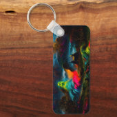 ネオン幽霊幽霊のよく出るファンタジー キーホルダー (正面)