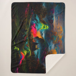 ネオン幽霊幽霊のよく出るファンタジー シェルパブランケット