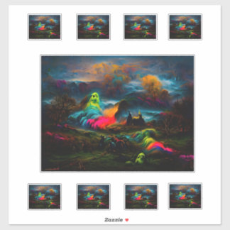 ネオン幽霊幽霊のよく出るファンタジー シール