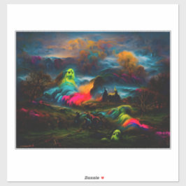 ネオン幽霊幽霊のよく出るファンタジー シール