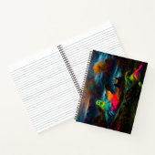 ネオン幽霊幽霊のよく出るファンタジー ノートブック (内部)