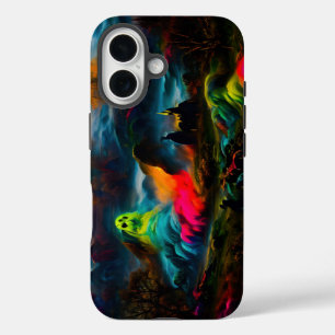 ネオン幽霊幽霊のよく出るファンタジー iPhone 16ケース