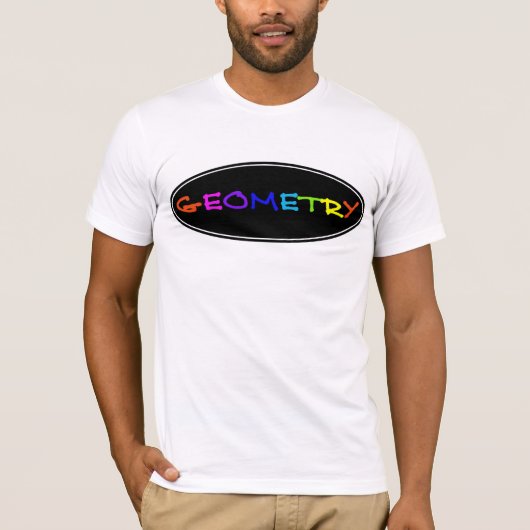 ネオン幾何学の人 Tシャツ (正面)