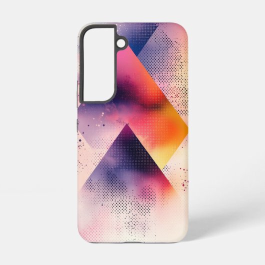 ネオン幾何学の電話ケース SAMSUNG GALAXYケース (裏面)