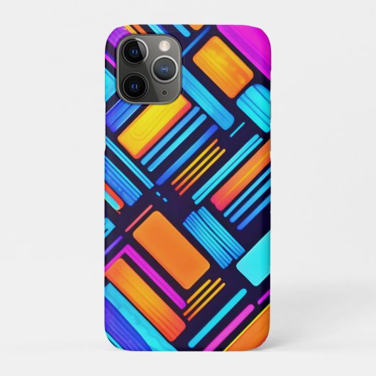 ネオン幾何学抽象芸術 Case-Mate iPhoneケース (裏)