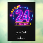 ネオン店が24時間Stick Templetをオープン ウィンドウサイン (シート3)