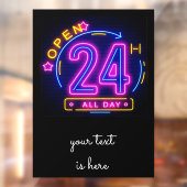 ネオン店が24時間Stick Templetをオープン ウィンドウサイン (シート2)