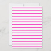 ネオン建物ブロック8番目の誕生日招待状 (裏面)