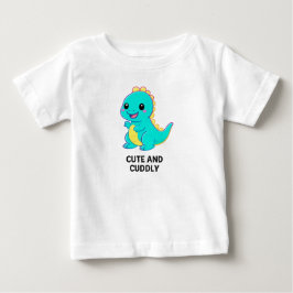 ネオン恐竜のかわいいデザイン - かわいい&キュート ベビーTシャツ