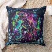 ネオン恐竜装飾用クッション クッション (ブランケット)