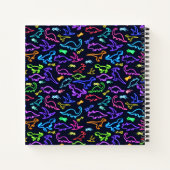 ネオン恐竜 ノートブック (裏面)