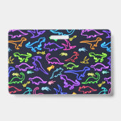 ネオン恐竜  バッジ (裏面)