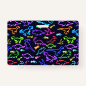 ネオン恐竜 バッジ (裏面)