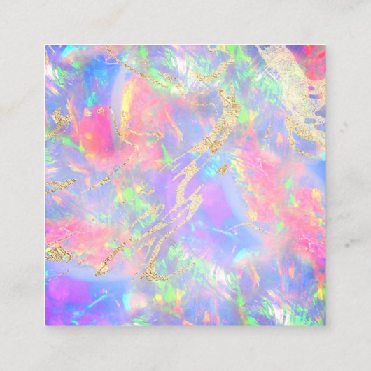 ネオン感謝していオプストーンご注文 スクエア名刺 (裏面)