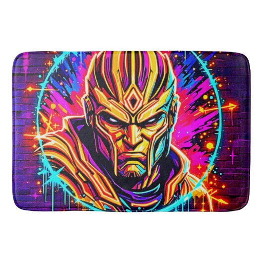 ネオン戦士パワーアート バスマット (正面)